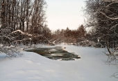 Зима сковала реки льдом ...