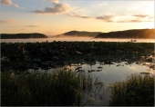 Рассвет на озере лотосов