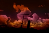 Cross in the clouds